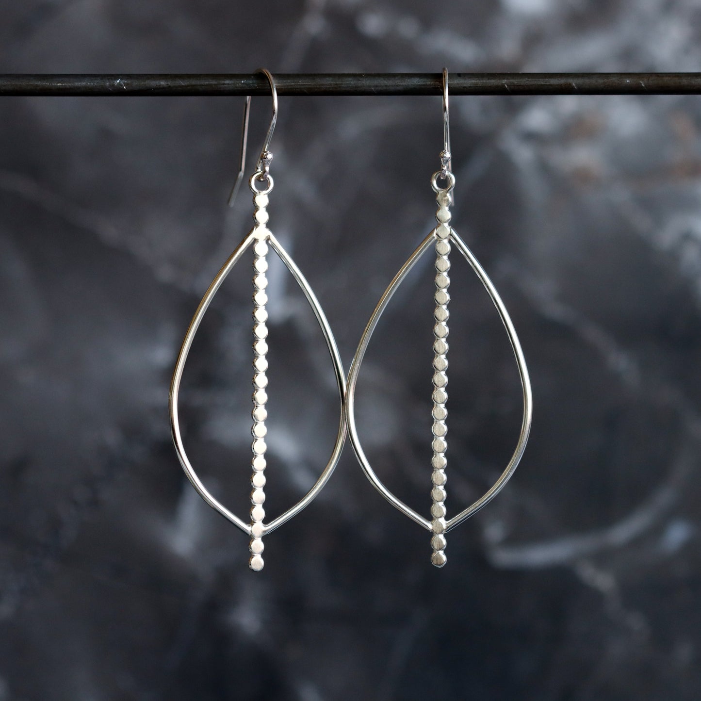 Acoustic Drop Earrings-dangle earrings-Blue Hour Designs