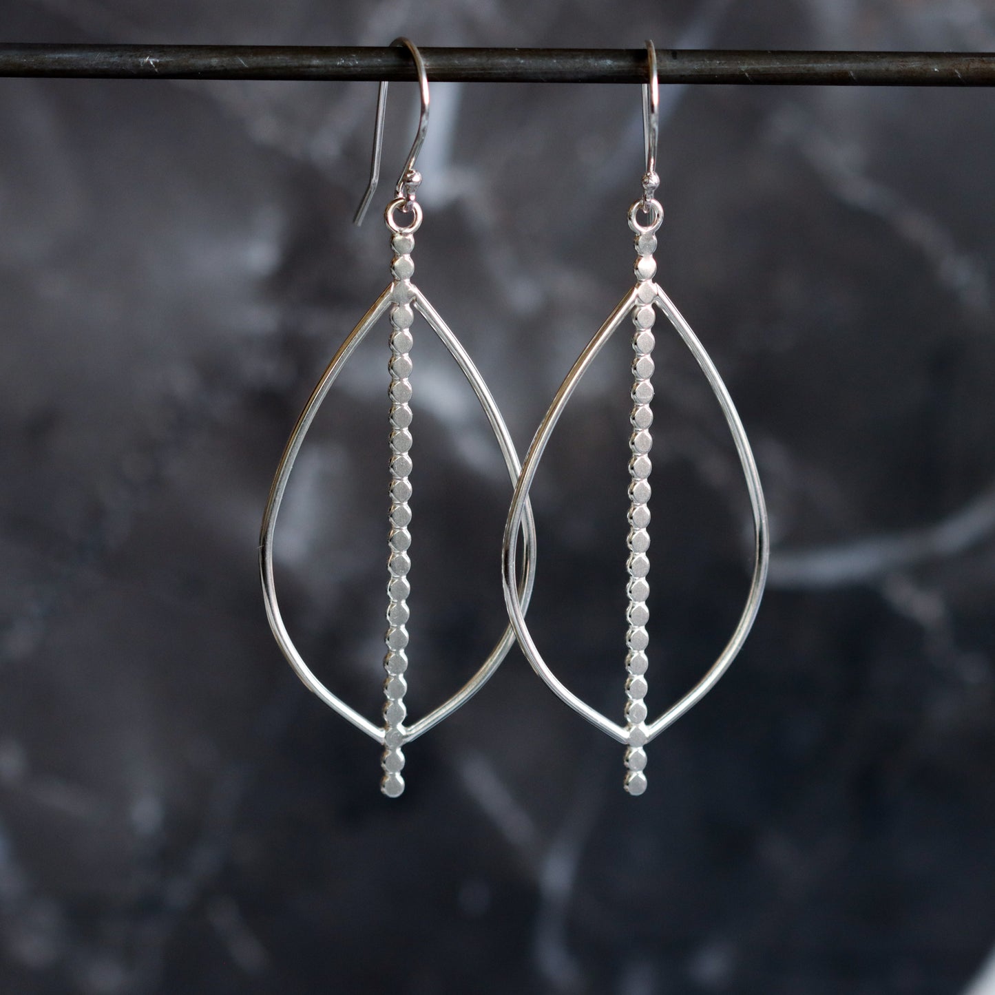 Acoustic Drop Earrings-dangle earrings-Blue Hour Designs