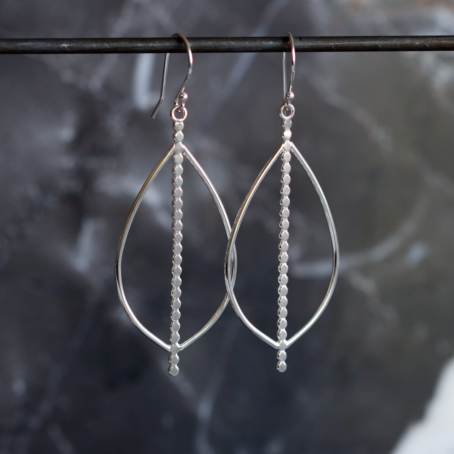 Acoustic Drop Earrings-dangle earrings-Blue Hour Designs
