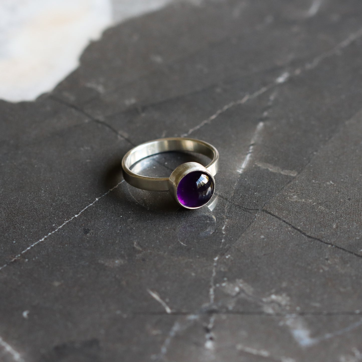 Balance Ring - Amethyst-stacking ring-Blue Hour Designs