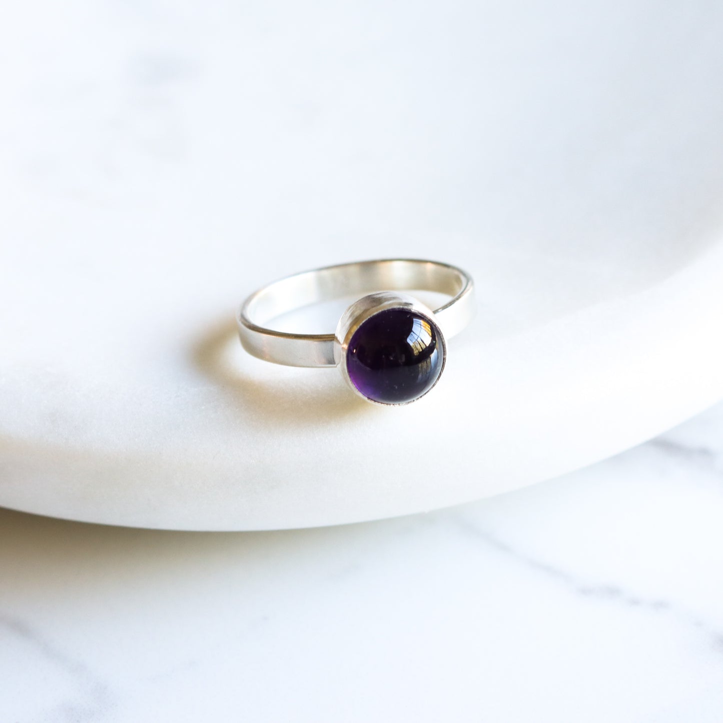 Balance Ring - Amethyst-stacking ring-Blue Hour Designs