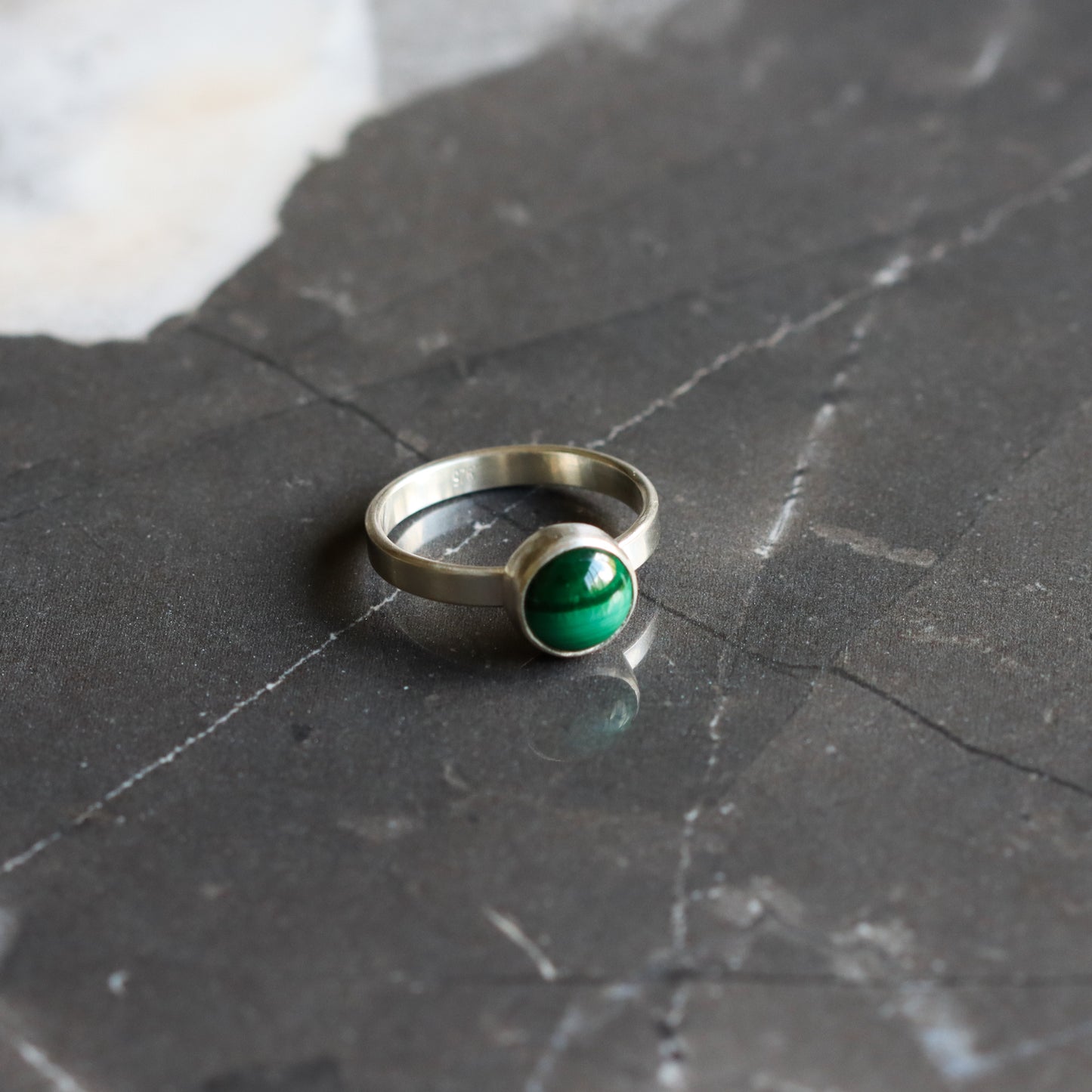 Balance Ring - Malachite-stacking ring-Blue Hour Designs