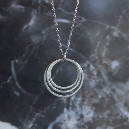 Cercle Necklace-pendant necklace-Blue Hour Designs