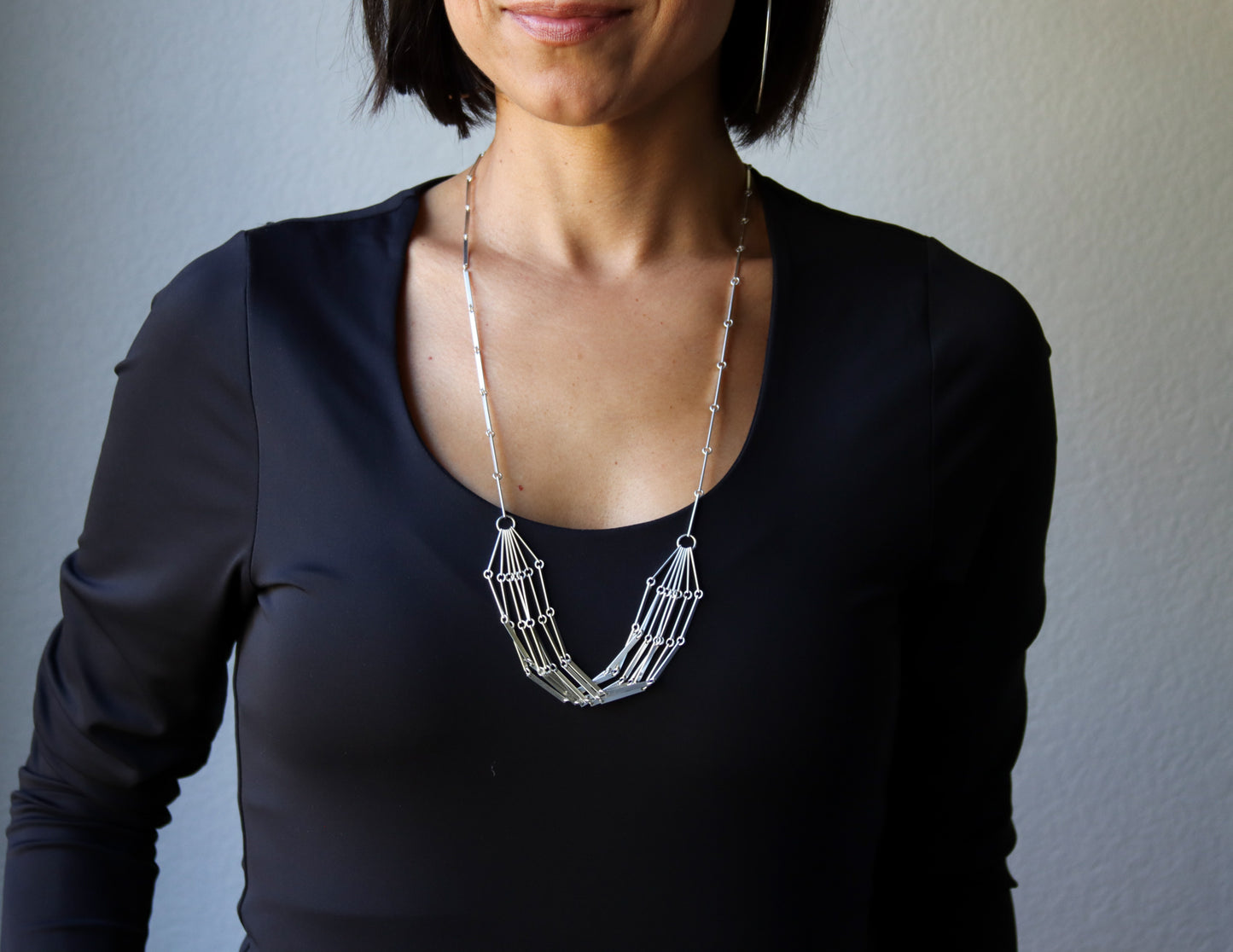 Channel Necklace-chain necklace-Blue Hour Designs