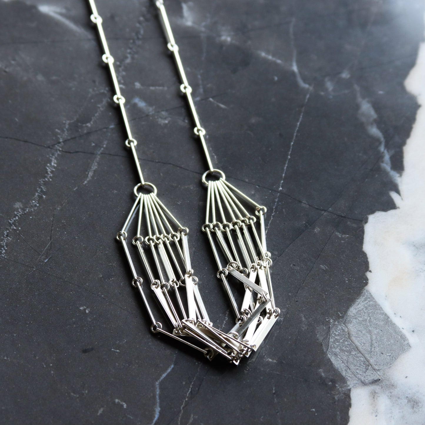 Channel Necklace-chain necklace-Blue Hour Designs