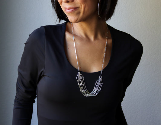 Channel Necklace-chain necklace-Blue Hour Designs