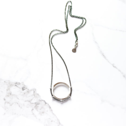 Cipher Necklace-pendant necklace-Blue Hour Designs