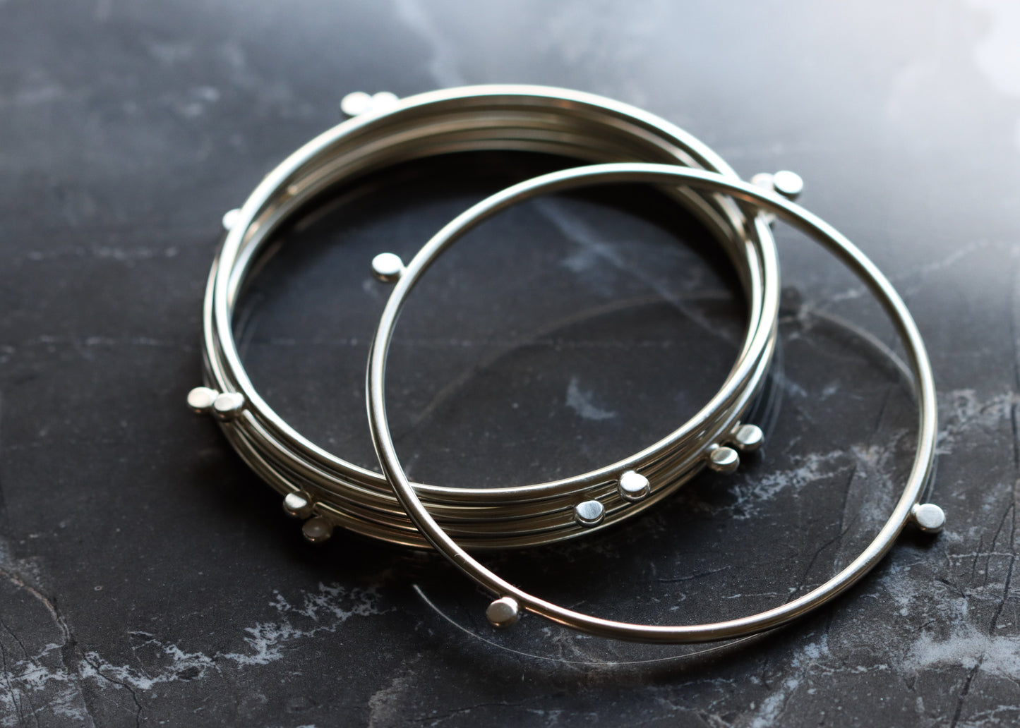 Compass Bangle-bangle bracelet-Blue Hour Designs