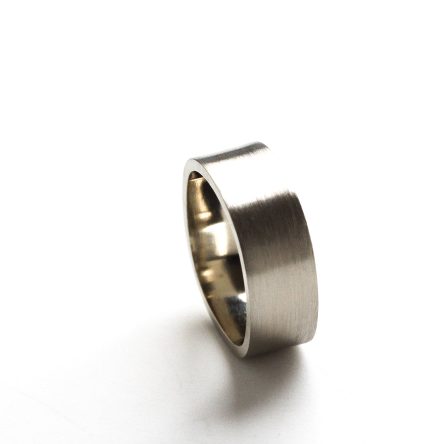 Duality Ring - White Gold-wide band ring-Blue Hour Designs