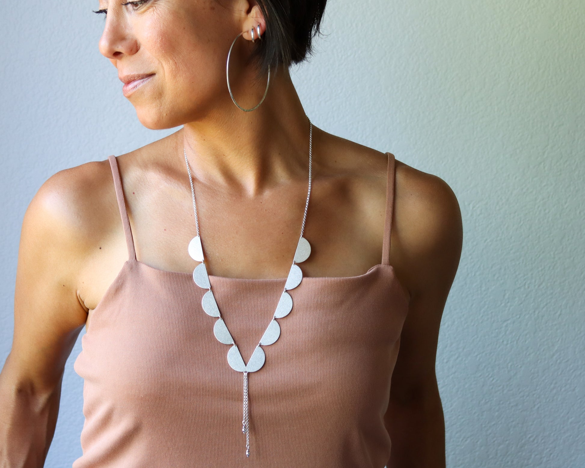 Elara Necklace-lariat necklace-Blue Hour Designs