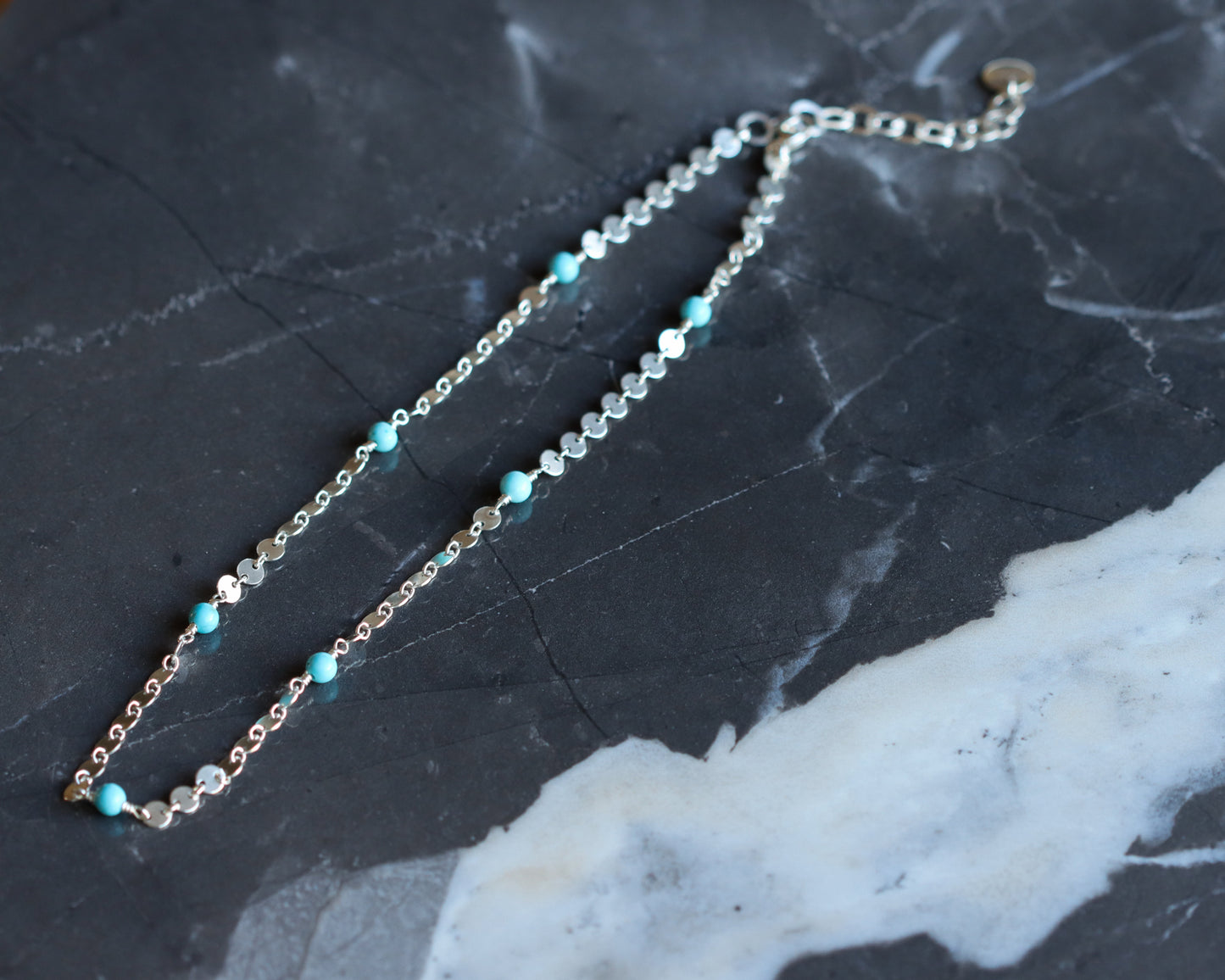 Ember Choker - Turquoise-choker-Blue Hour Designs