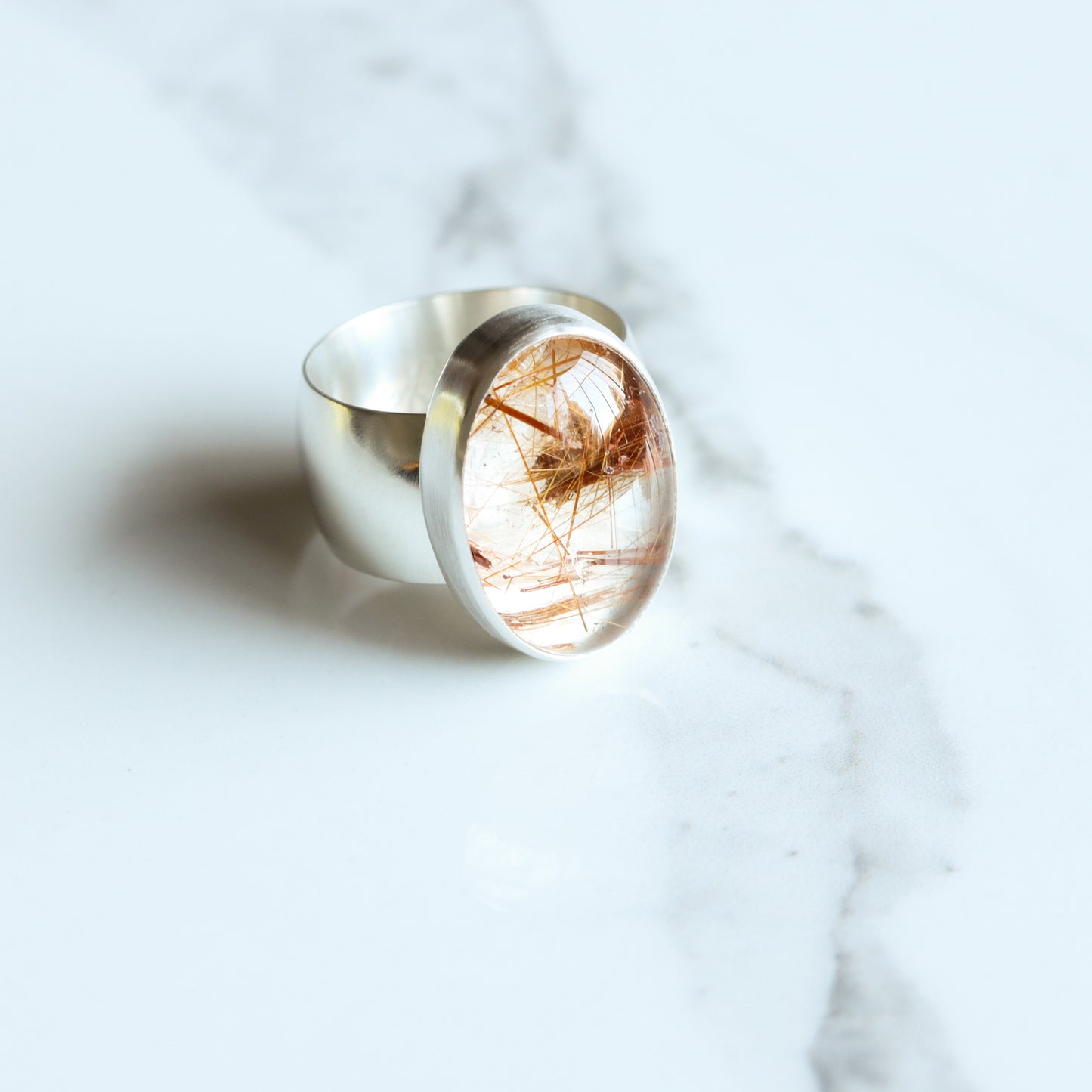 Ember Ring 2 - OOAK - Size 6.75-cocktail ring-Blue Hour Designs