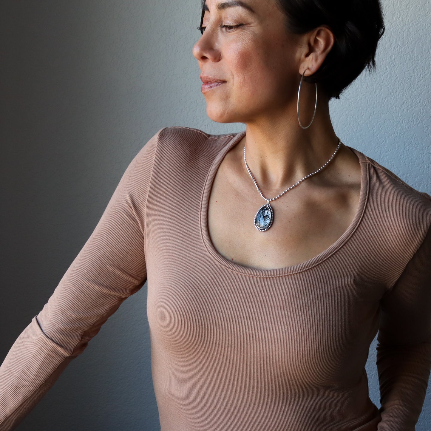 Glacier Necklace 1 - OOAK-pendant necklace-Blue Hour Designs