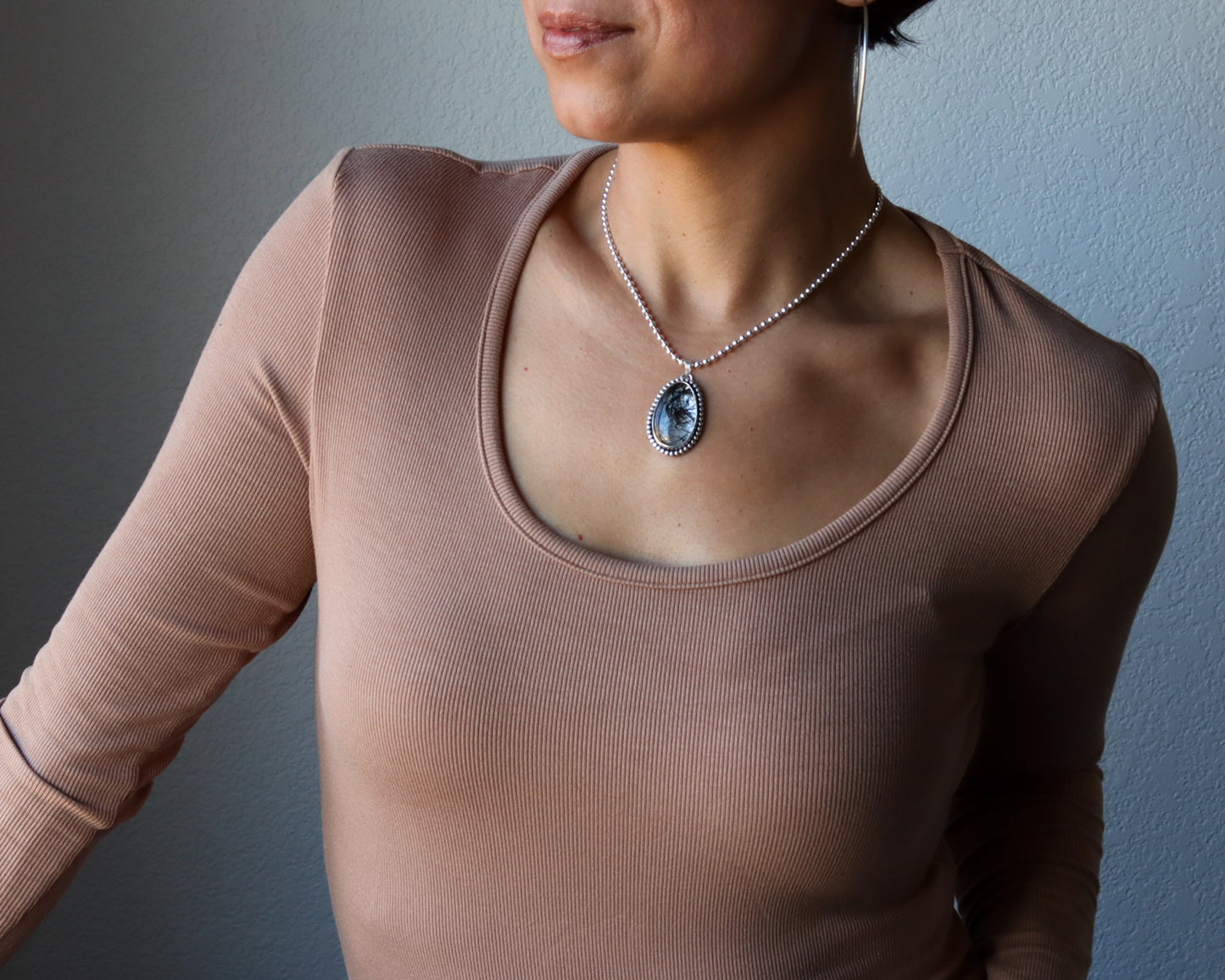 Glacier Necklace 1 - OOAK-pendant necklace-Blue Hour Designs