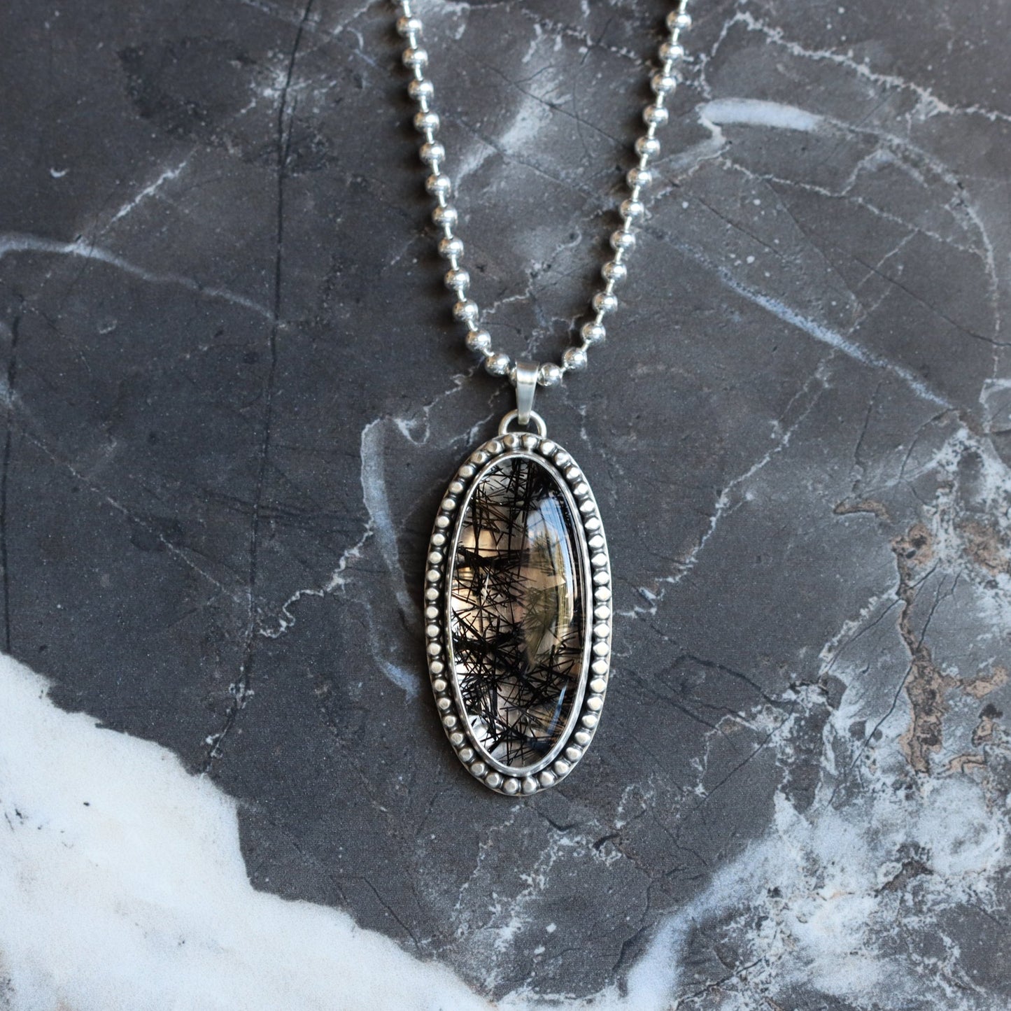 Glacier Necklace 2 - OOAK-pendant necklace-Blue Hour Designs