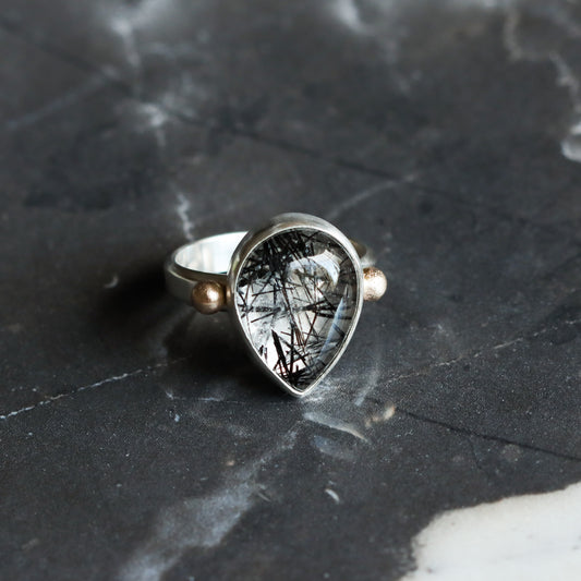 Glacier Ring - OOAK - Made to Order-cocktail ring-Blue Hour Designs