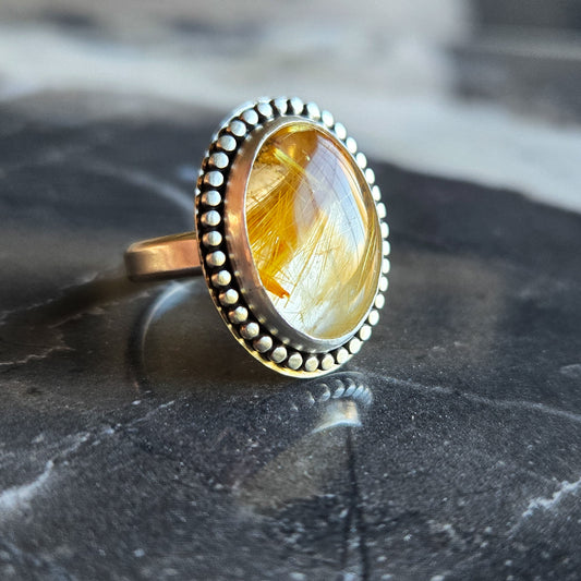 Hala Ring - OOAK - Made to Order-cocktail ring-Blue Hour Designs