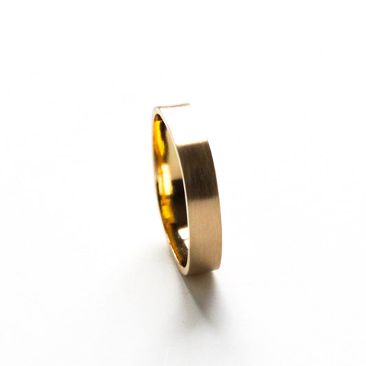Small Gold Duality Ring – 14KY Gold