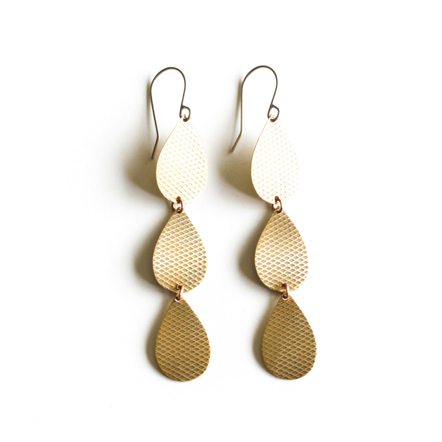 Lena Earrings - Brass