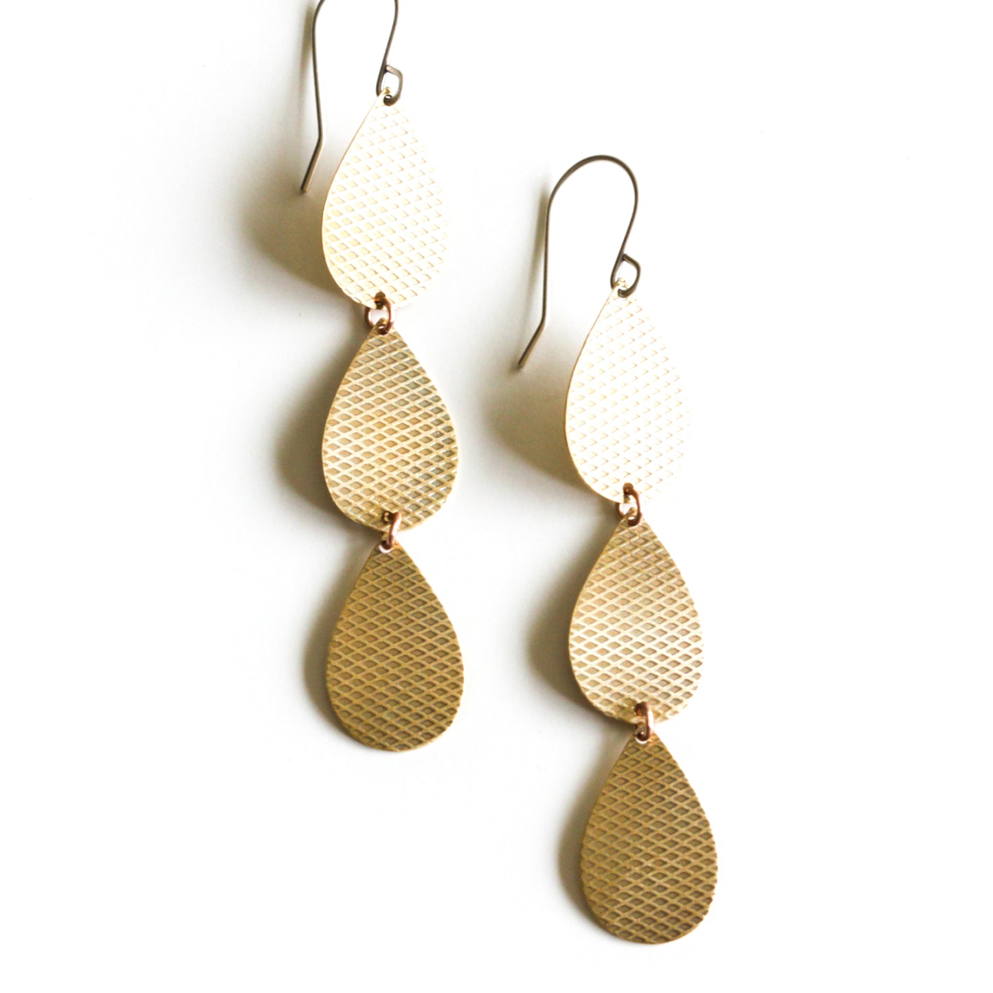 Lena Earrings - Brass