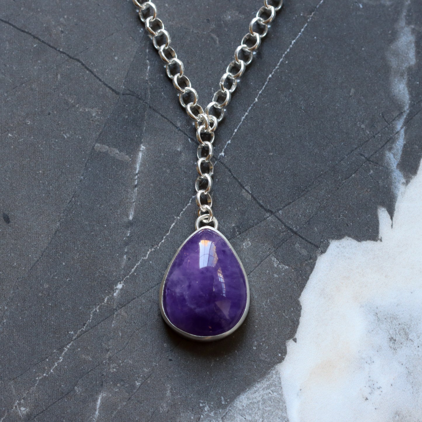 Indigo Necklace 2 - OOAK-pendant necklace-Blue Hour Designs