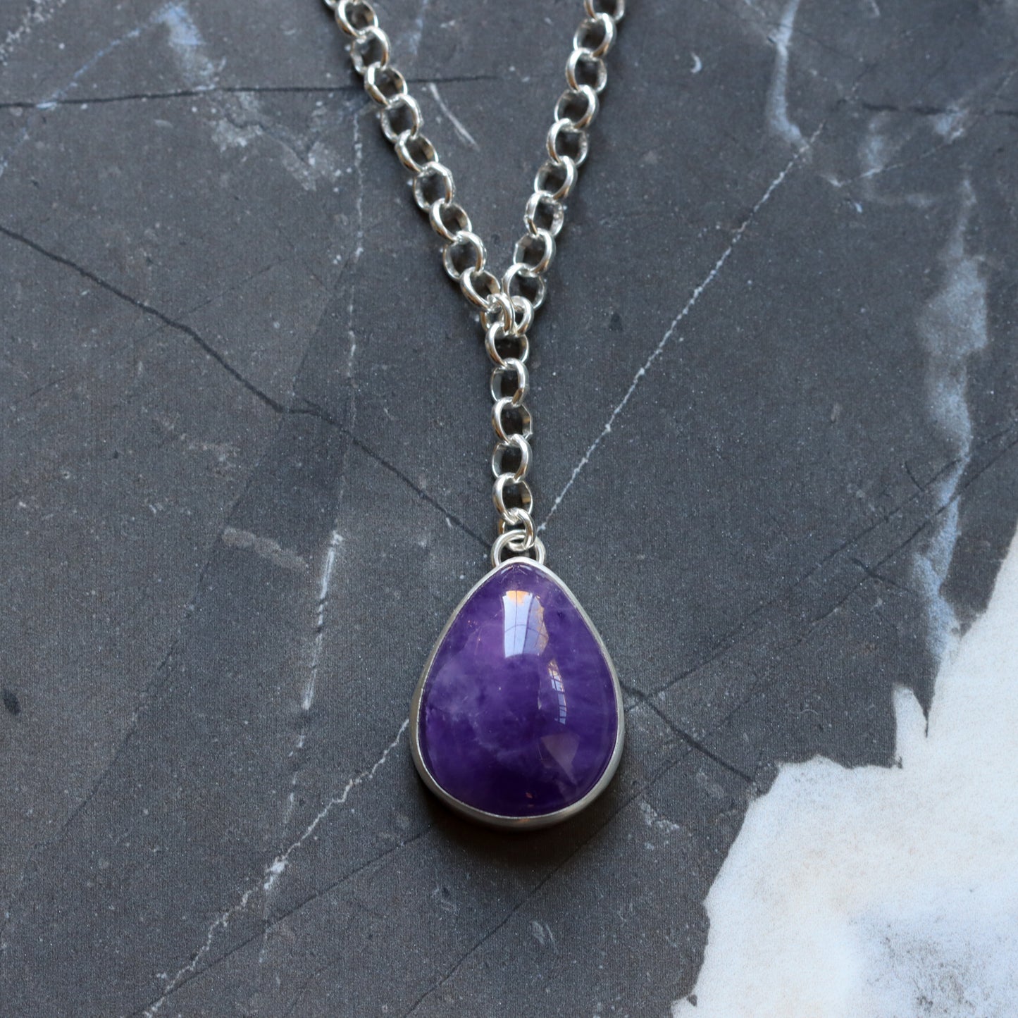 Indigo Necklace 2 - OOAK-pendant necklace-Blue Hour Designs