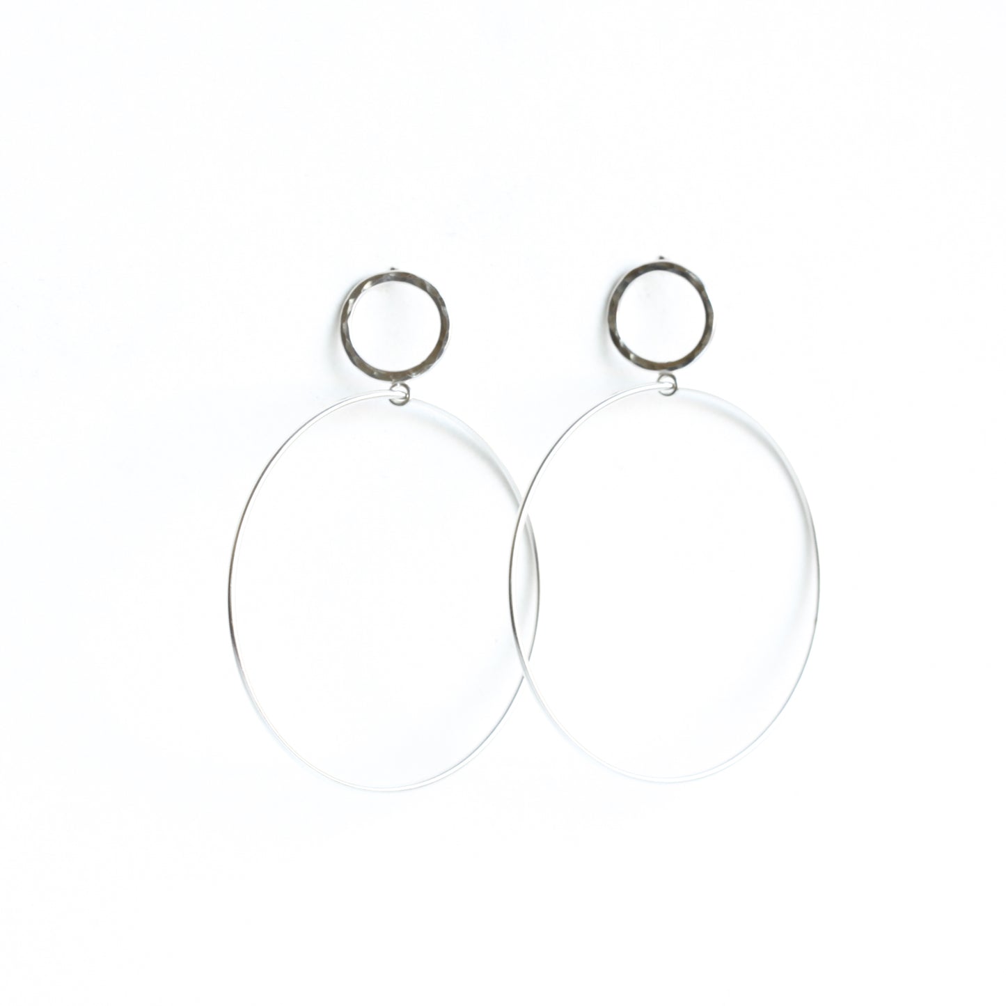 Keeper Hoops-hoop earrings-Blue Hour Designs