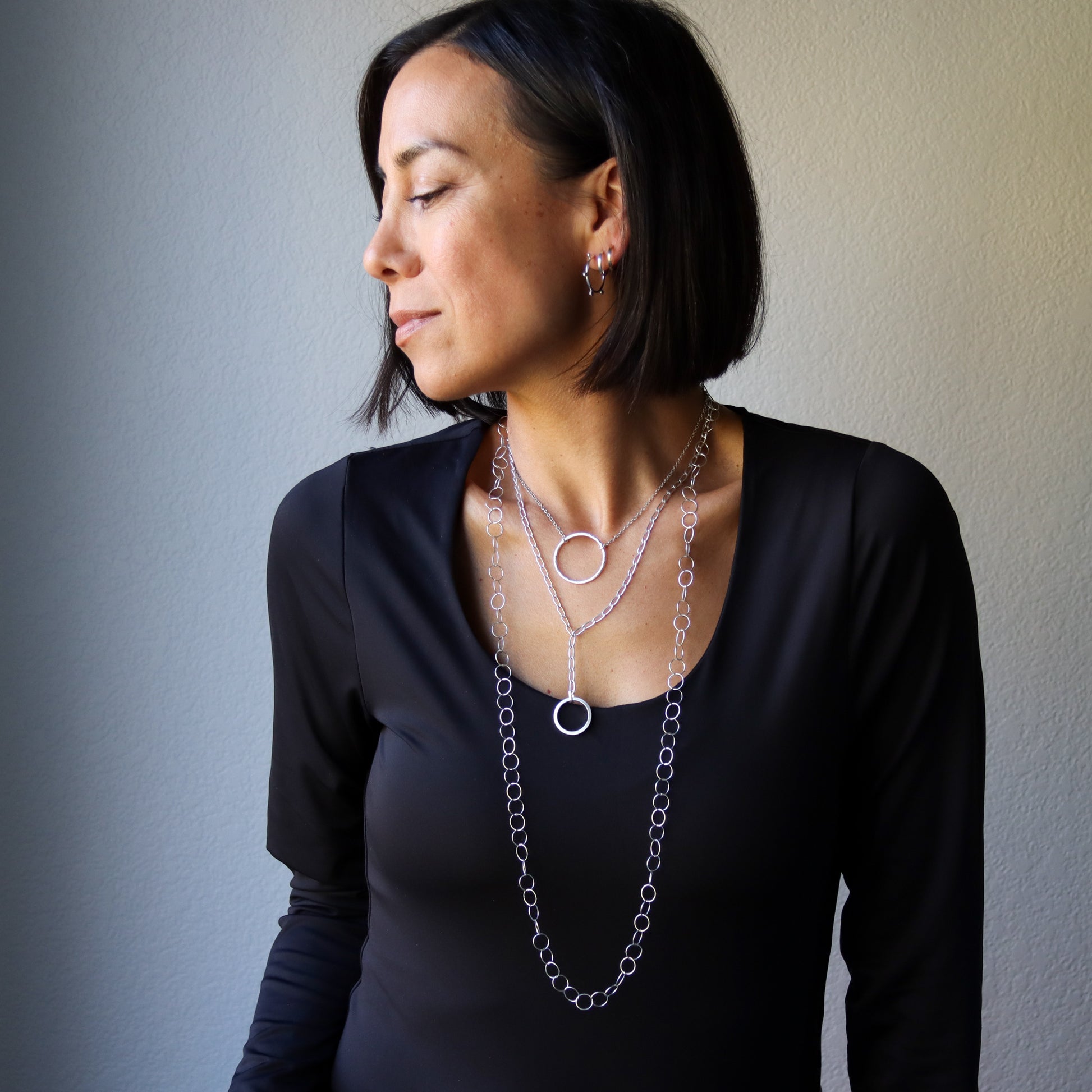 Luna Necklace-pendant necklace-Blue Hour Designs