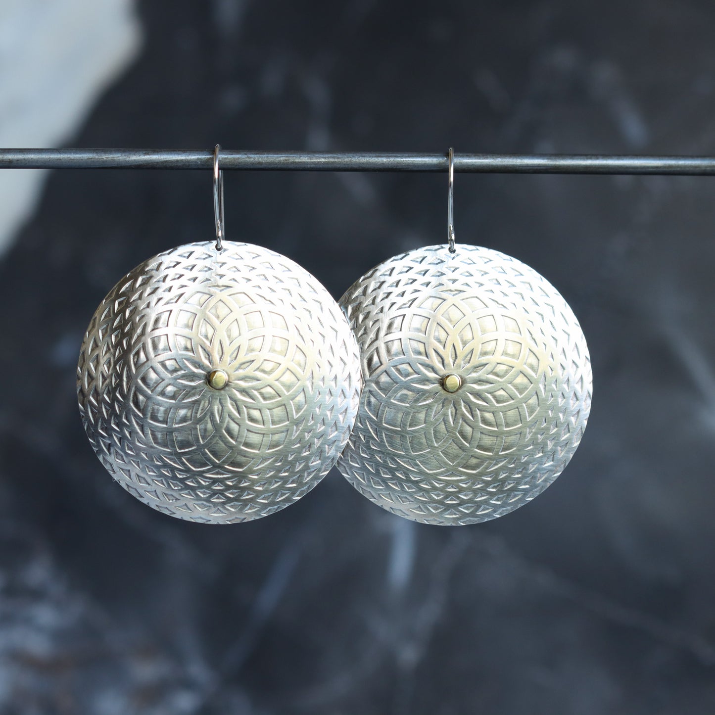 Mandala Earrings-dangle earrings-Blue Hour Designs