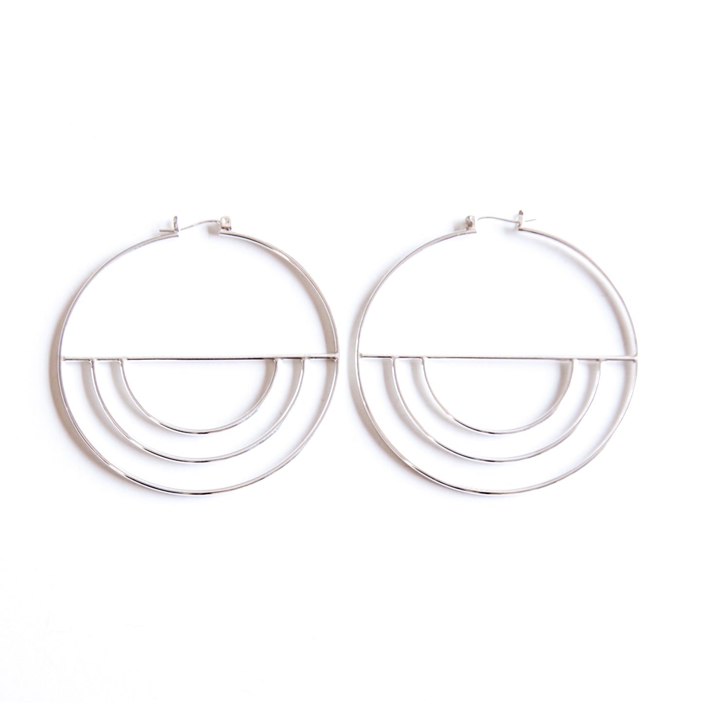 Mitra Hoop Earrings-hoop earrings-Blue Hour Designs