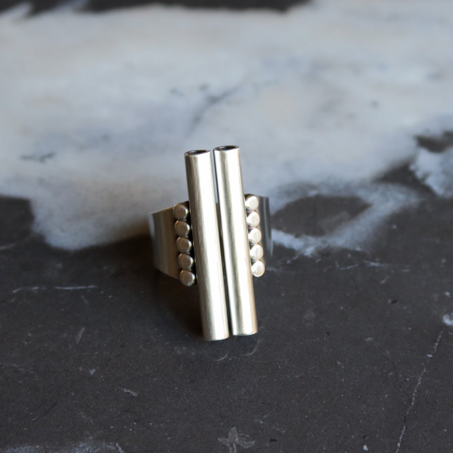 Monoliths Ring-cocktail ring-Blue Hour Designs
