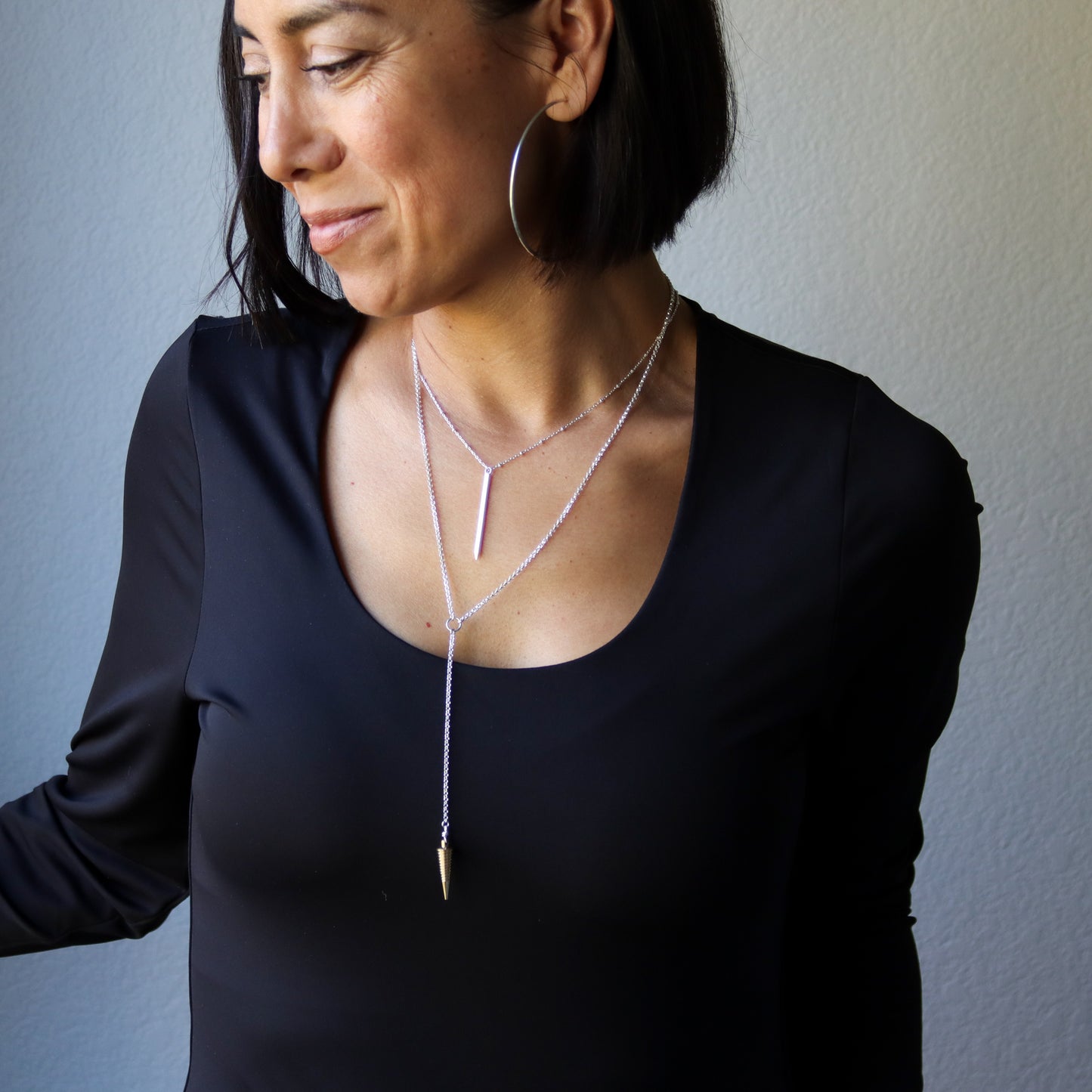 Niobe Necklace-lariat necklace-Blue Hour Designs