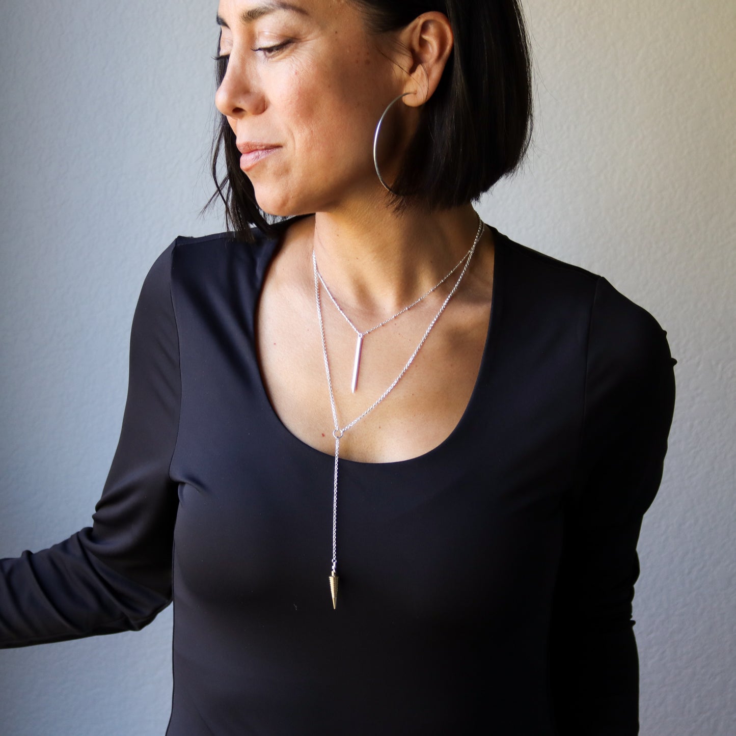Niobe Necklace-lariat necklace-Blue Hour Designs