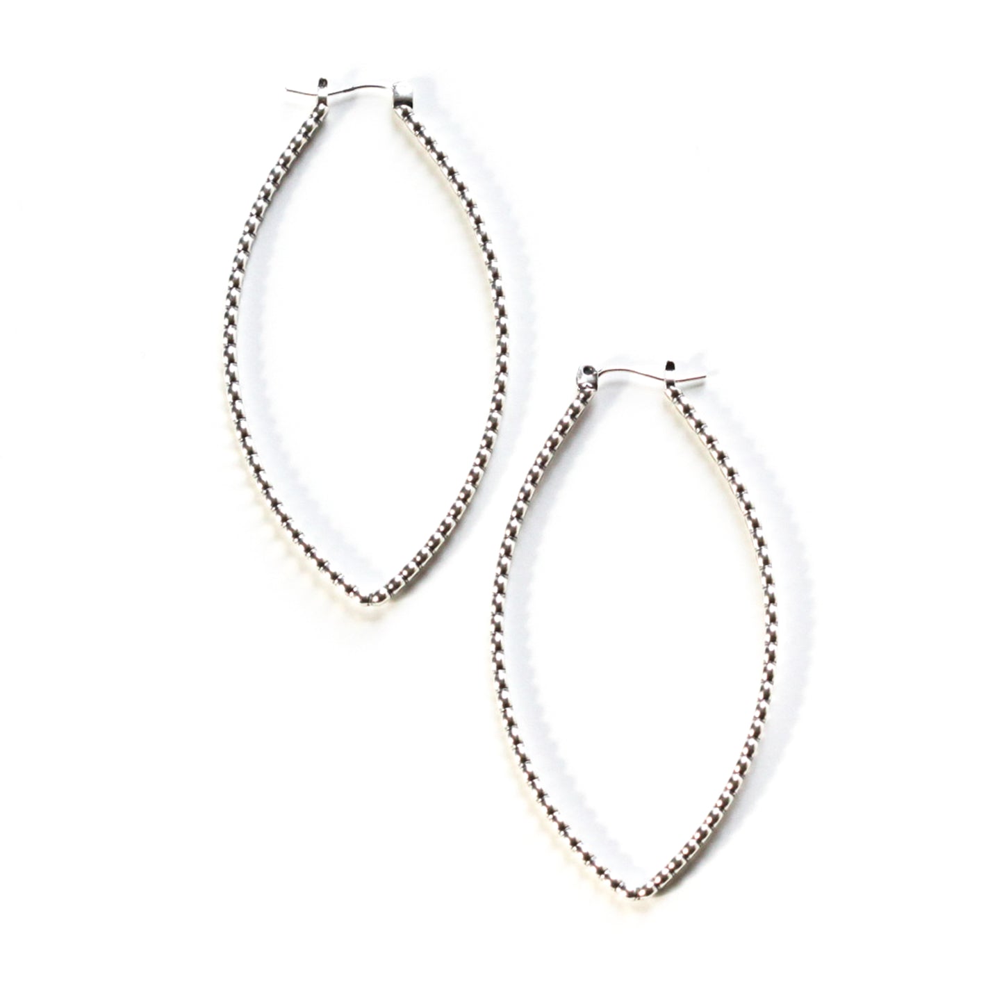 Porter Hoops - Beaded-hoop earrings-Blue Hour Designs