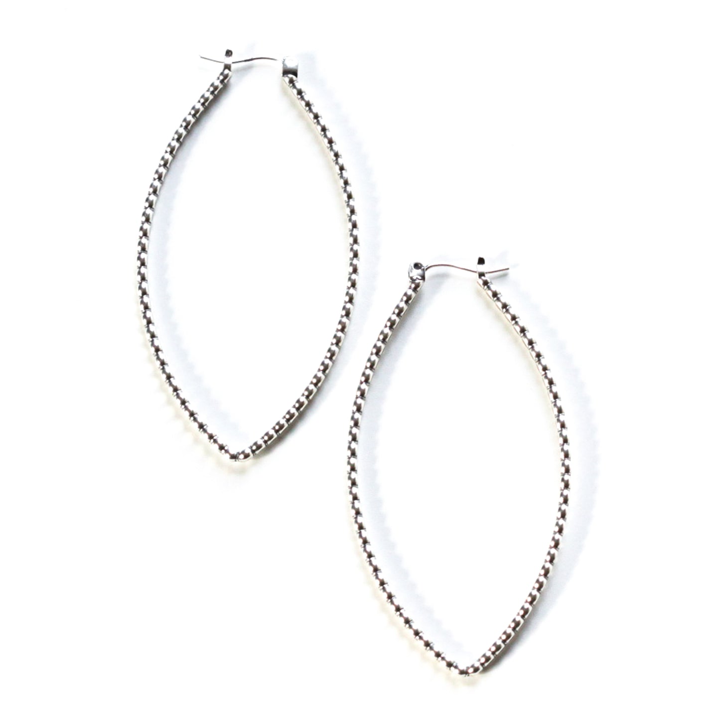 Porter Hoops - Beaded-hoop earrings-Blue Hour Designs