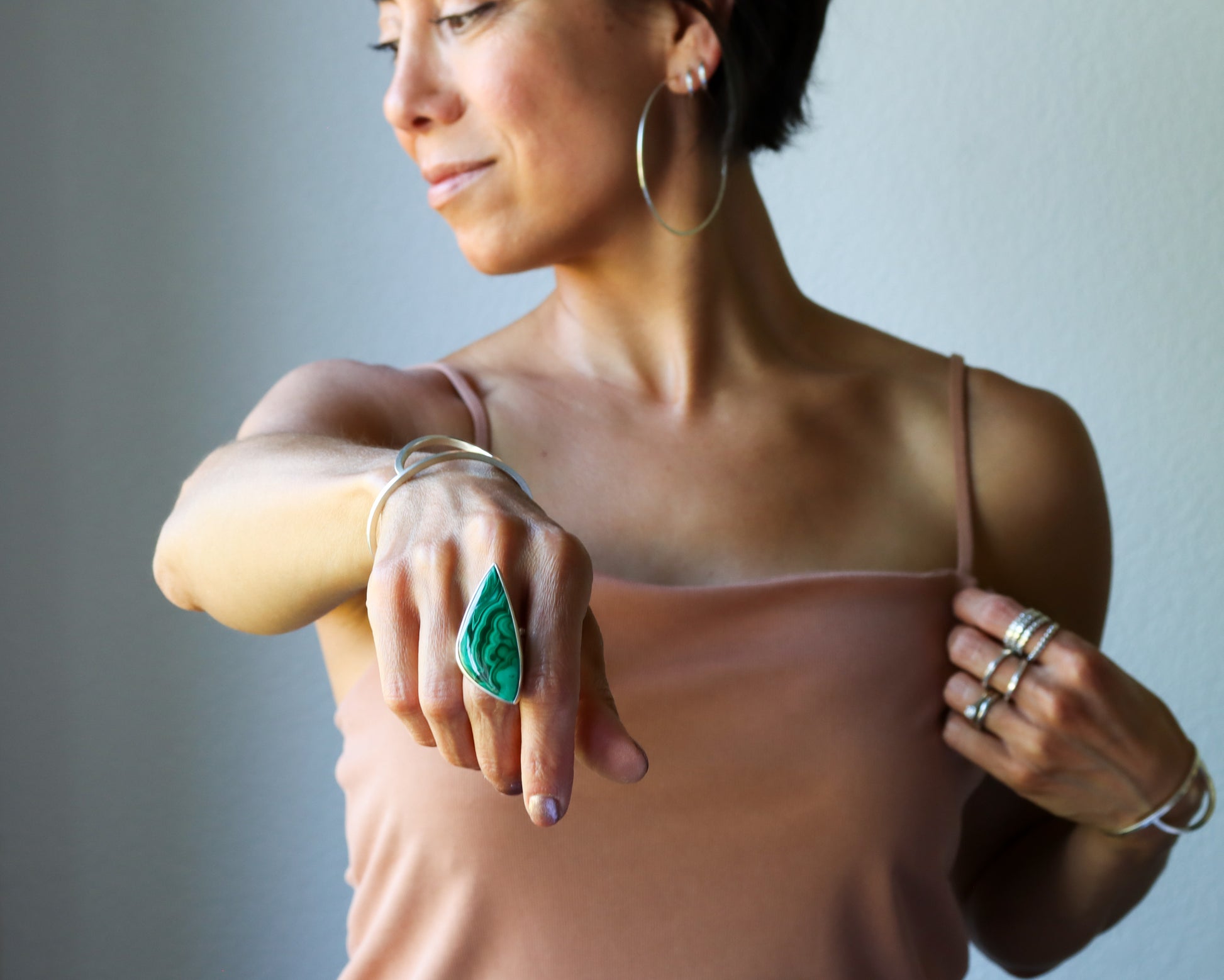 Primavera Ring 4 - OOAK - Size 7-cocktail ring-Blue Hour Designs