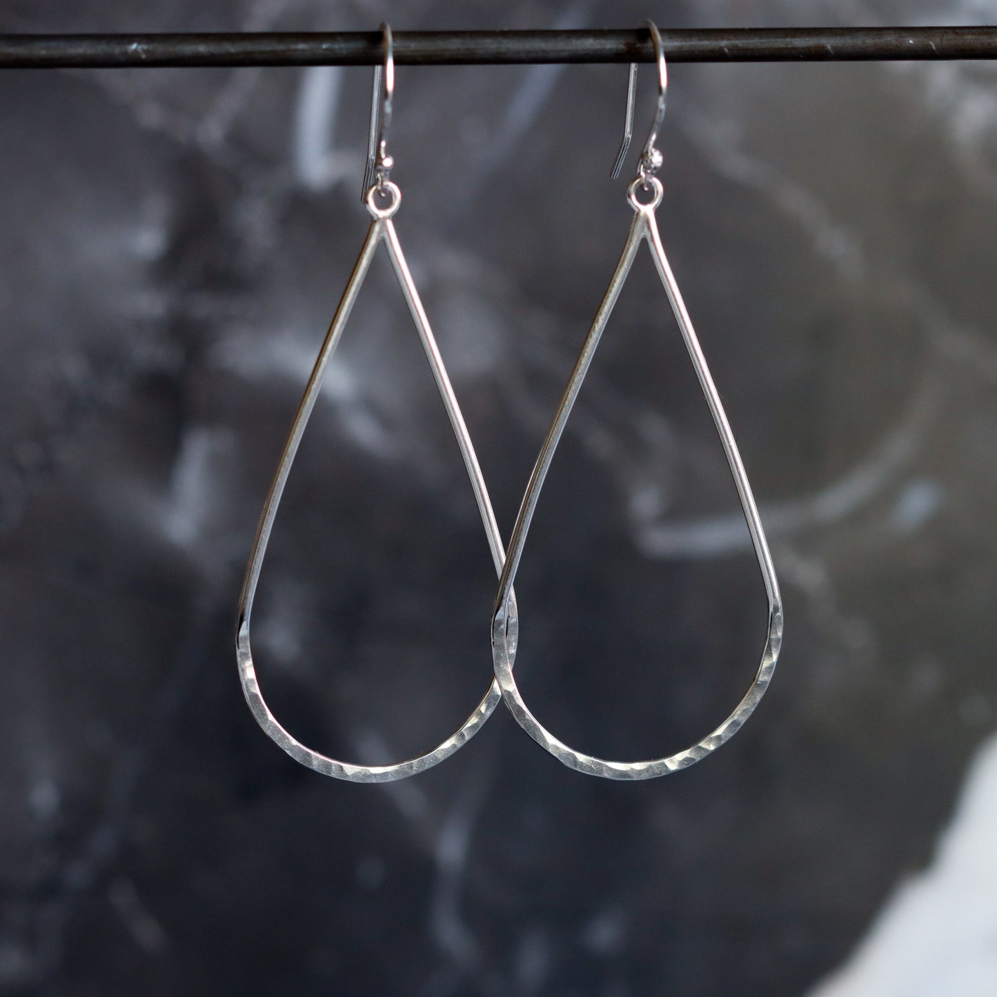 Raindrop Earrings-dangle earrings-Blue Hour Designs