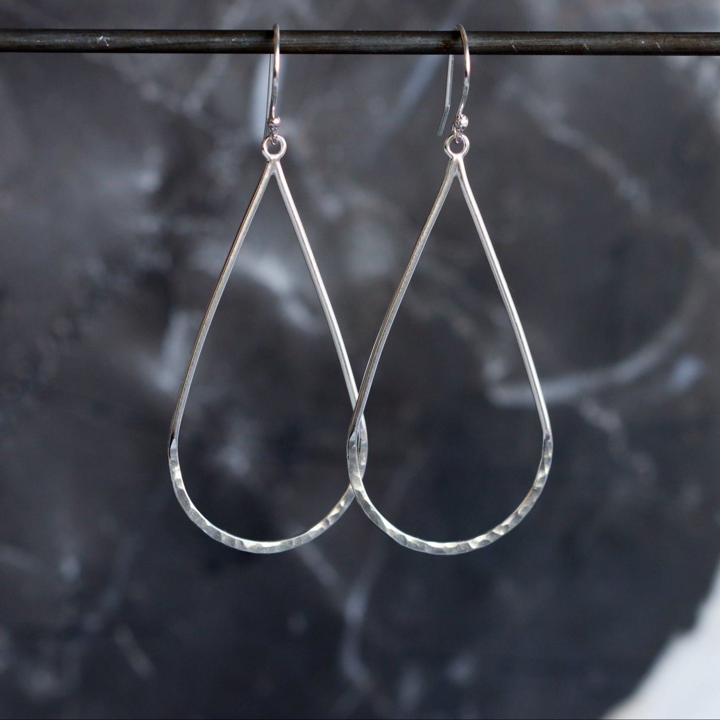 Raindrop Earrings-dangle earrings-Blue Hour Designs
