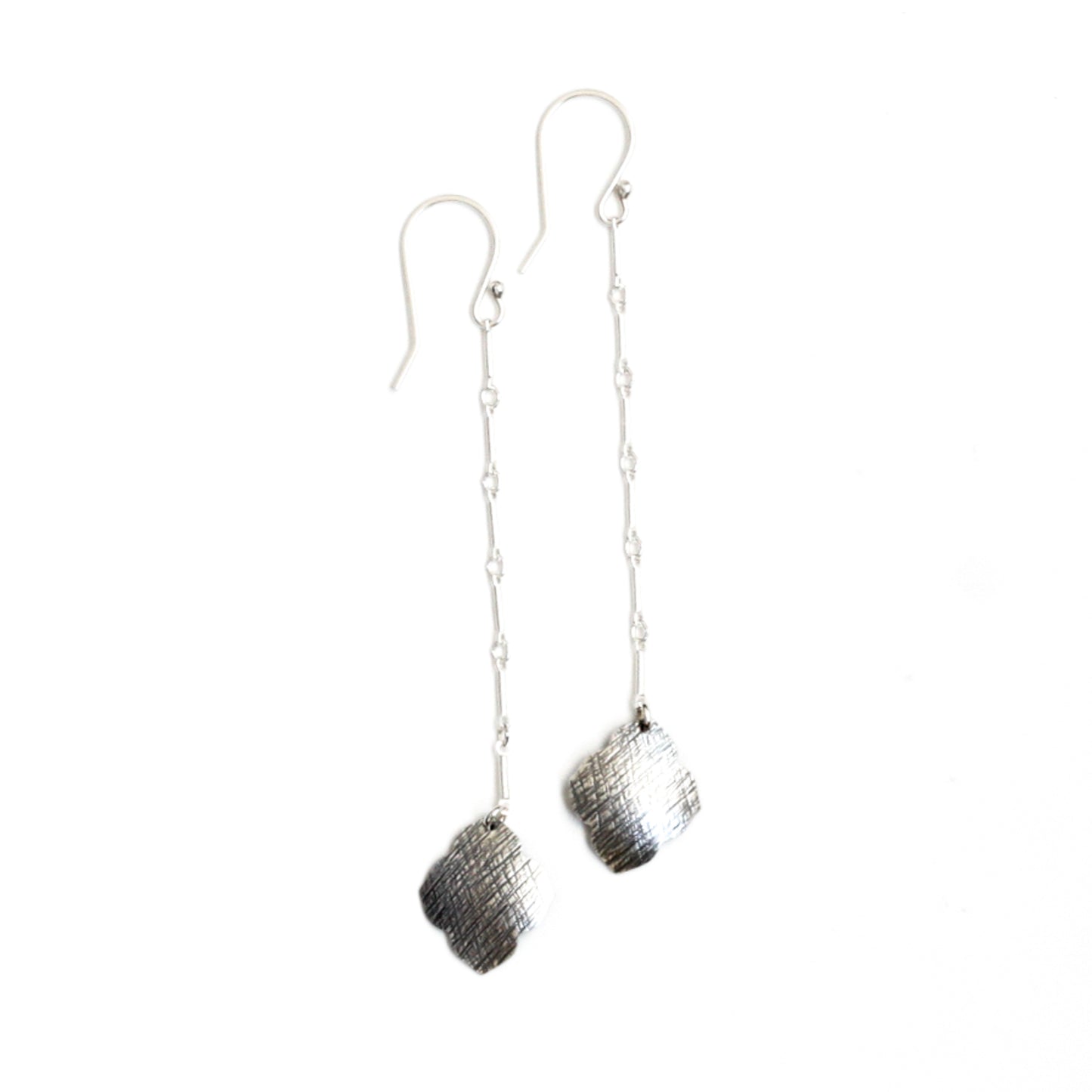 Sahara Earrings - Silver-dangle earrings-Blue Hour Designs