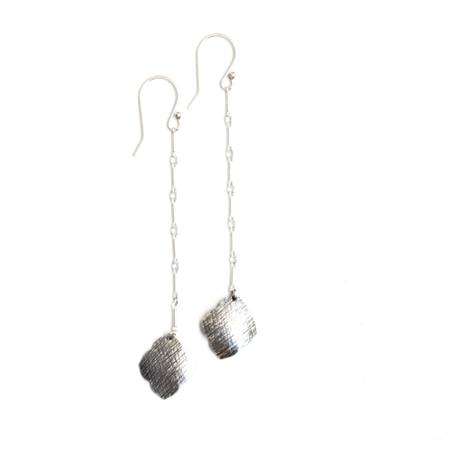 Sahara Earrings - Silver-dangle earrings-Blue Hour Designs