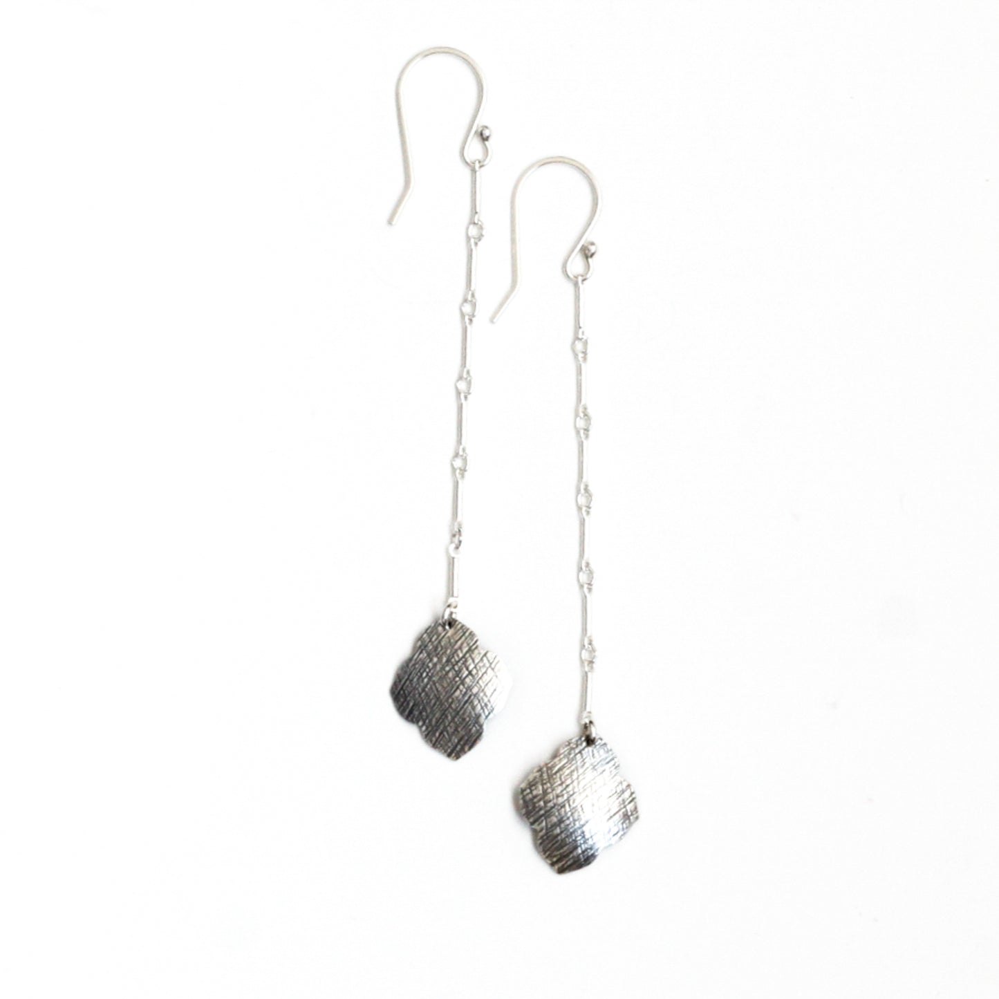 Sahara Earrings - Silver-dangle earrings-Blue Hour Designs