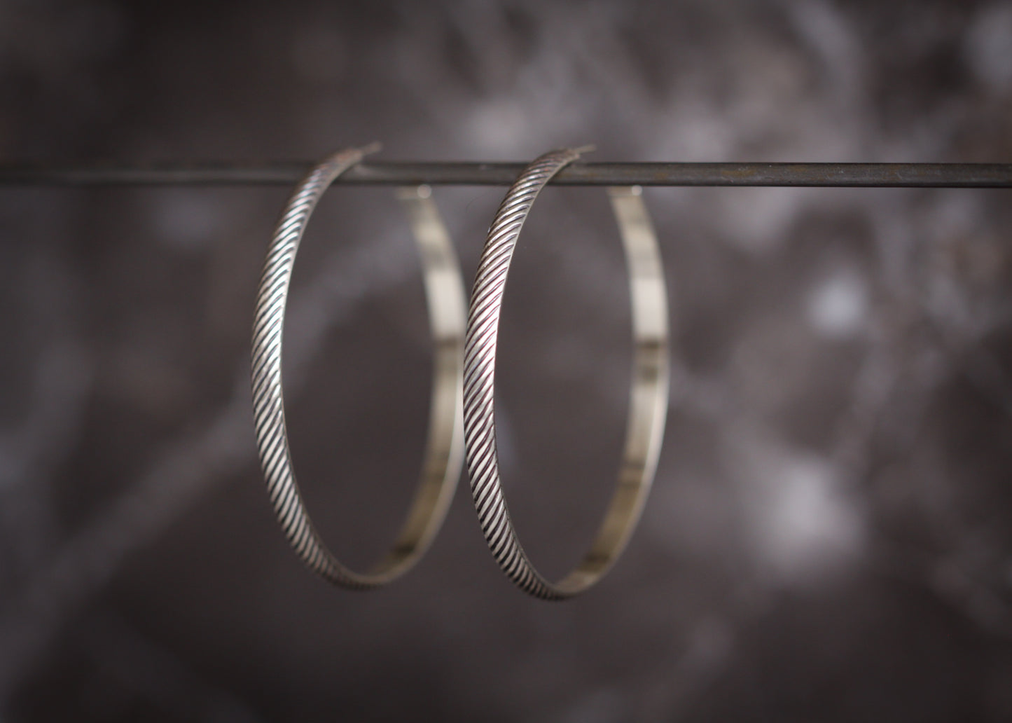 Salma Hoops – Large-hoop earrings-Blue Hour Designs