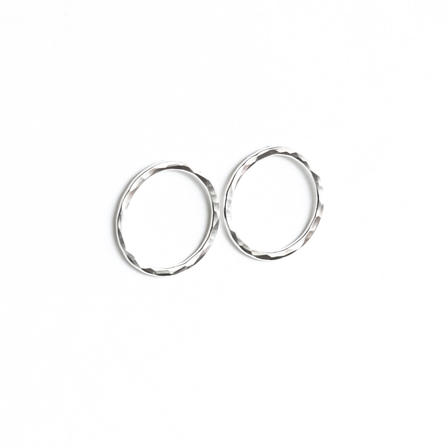 Simple Classic Circle Earrings-stud earrings-Blue Hour Designs