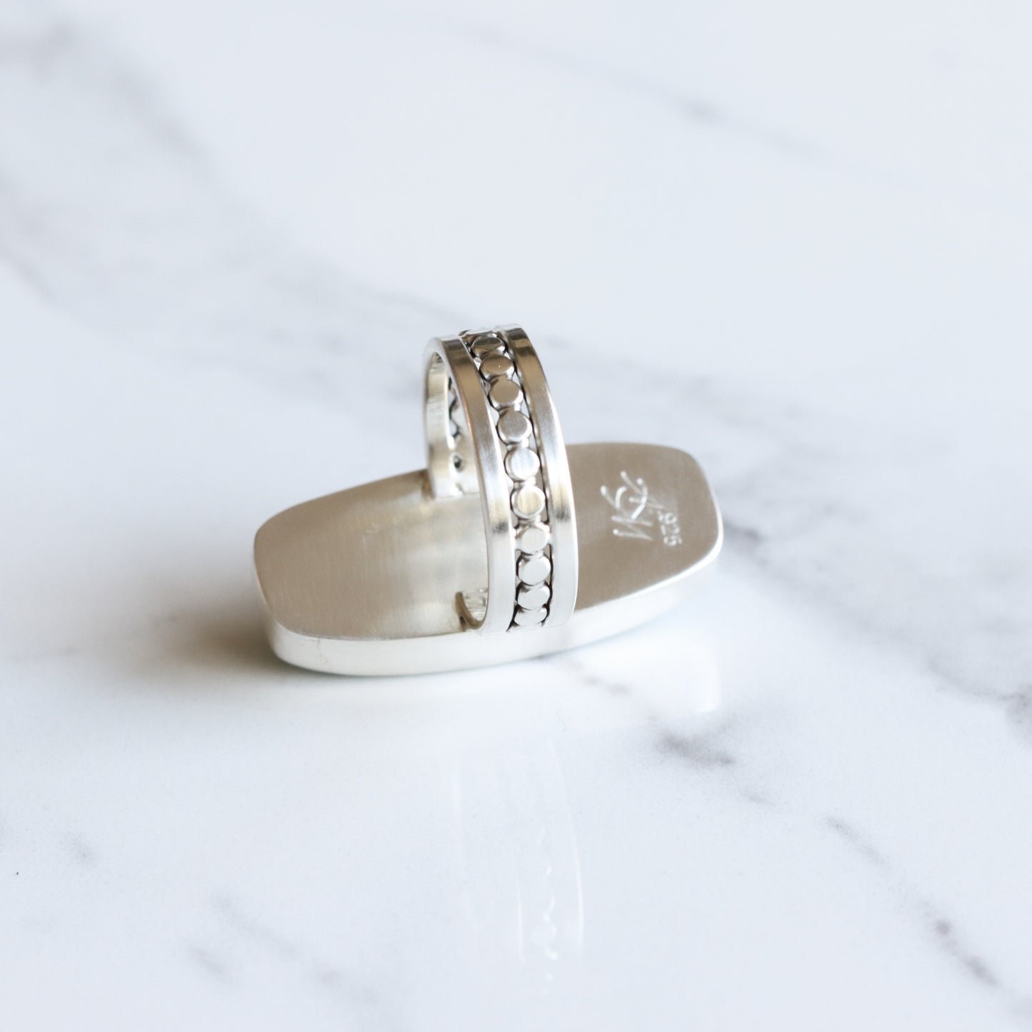 Sky Ring 2 - OOAK - size 7.5-cocktail ring-Blue Hour Designs