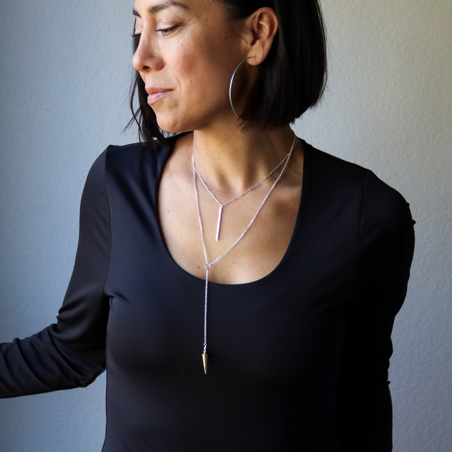 Spear Necklace-pendant necklace-Blue Hour Designs
