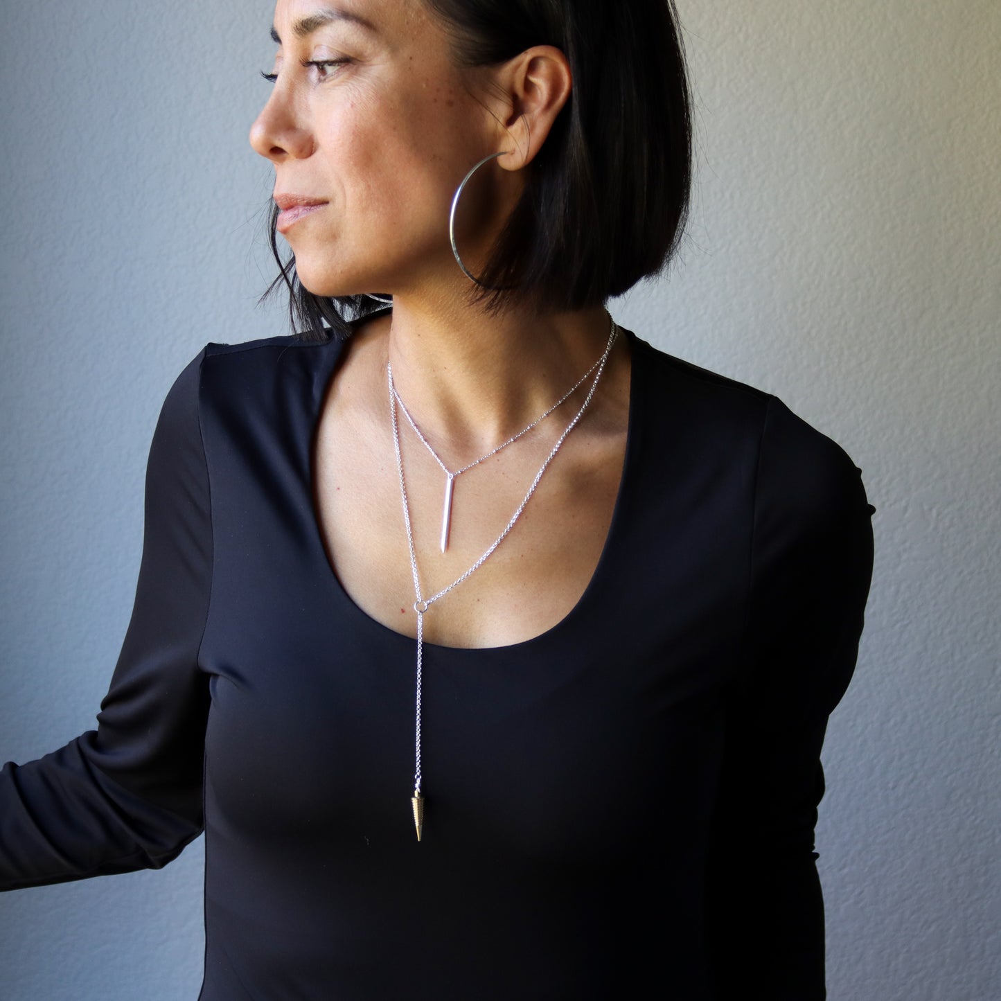 Spear Necklace-pendant necklace-Blue Hour Designs
