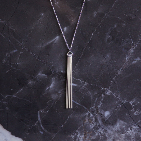 Tassel Necklace-pendant necklace-Blue Hour Designs
