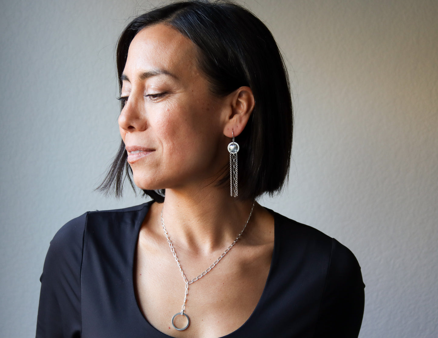 Token Dangles-dangle earrings-Blue Hour Designs