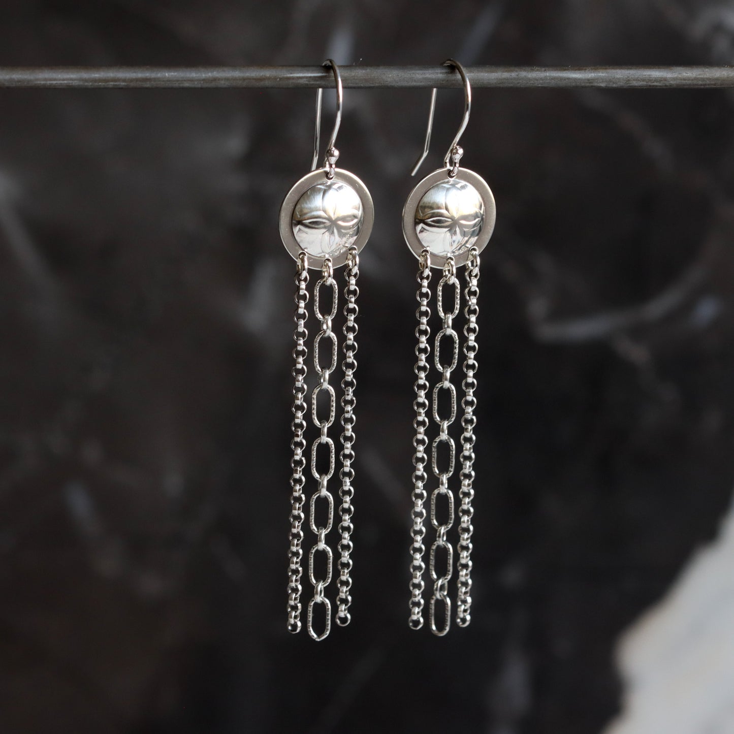 Token Dangles-dangle earrings-Blue Hour Designs