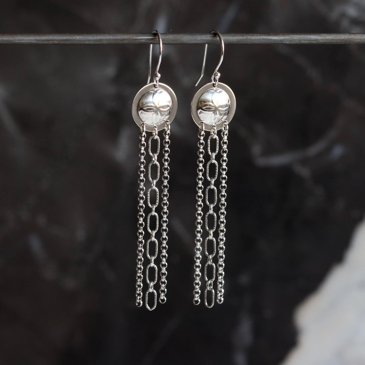 Token Dangles-dangle earrings-Blue Hour Designs